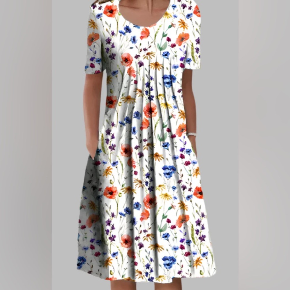NWOT Sophia TM Elegant Handmade Dress, Women’s Size Medium, Lenox & Gray